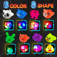 Wakestar ring variety collection featuring bear, tiger, panda shapes for kids