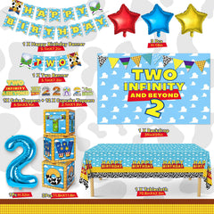 Wakeys Two Infinity and Beyond banner adds a bold focal point to the party.