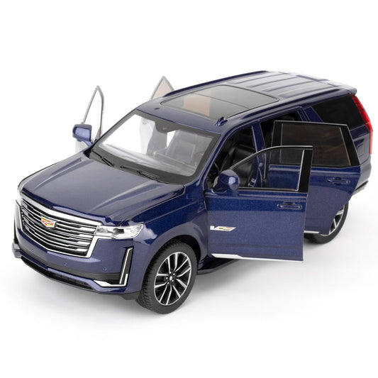 WAKAKAC toy car front view with blue alloy finish and durable build