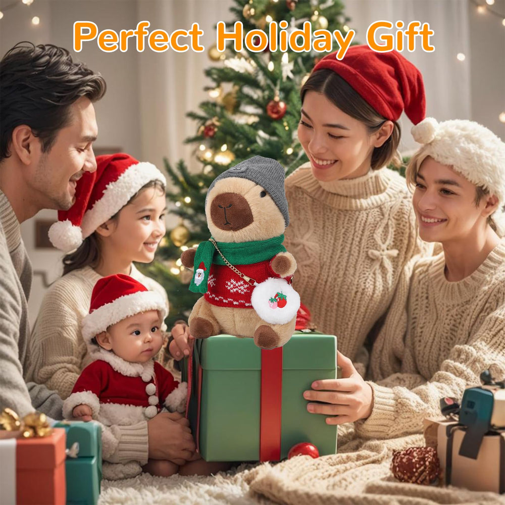 WAKSUN Capybara plush displayed as cheerful Christmas decor