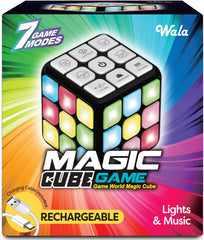 WALA Rechargeable Kids Activity Cube front view with bright LEDs for engaging play