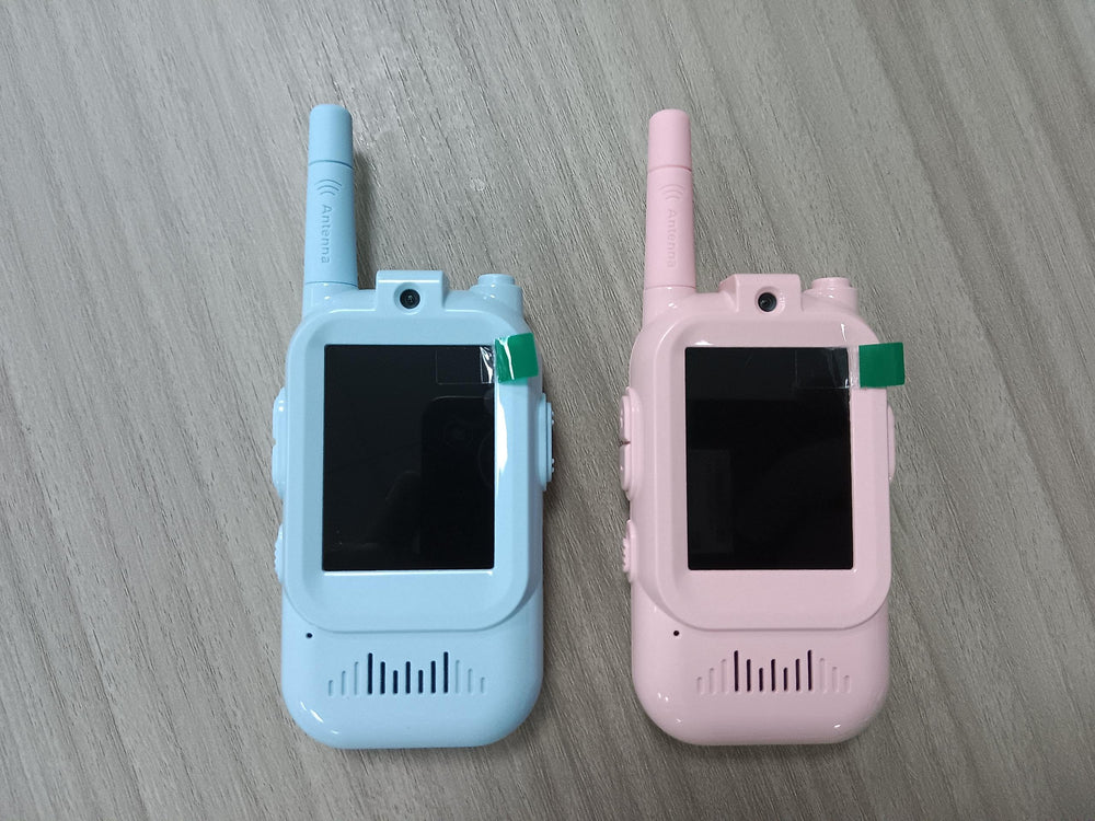 Walant pink walkie talkie screen display enables live video calls