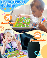 Walenced Busy Book Toddlers animal farm characters support recognition.