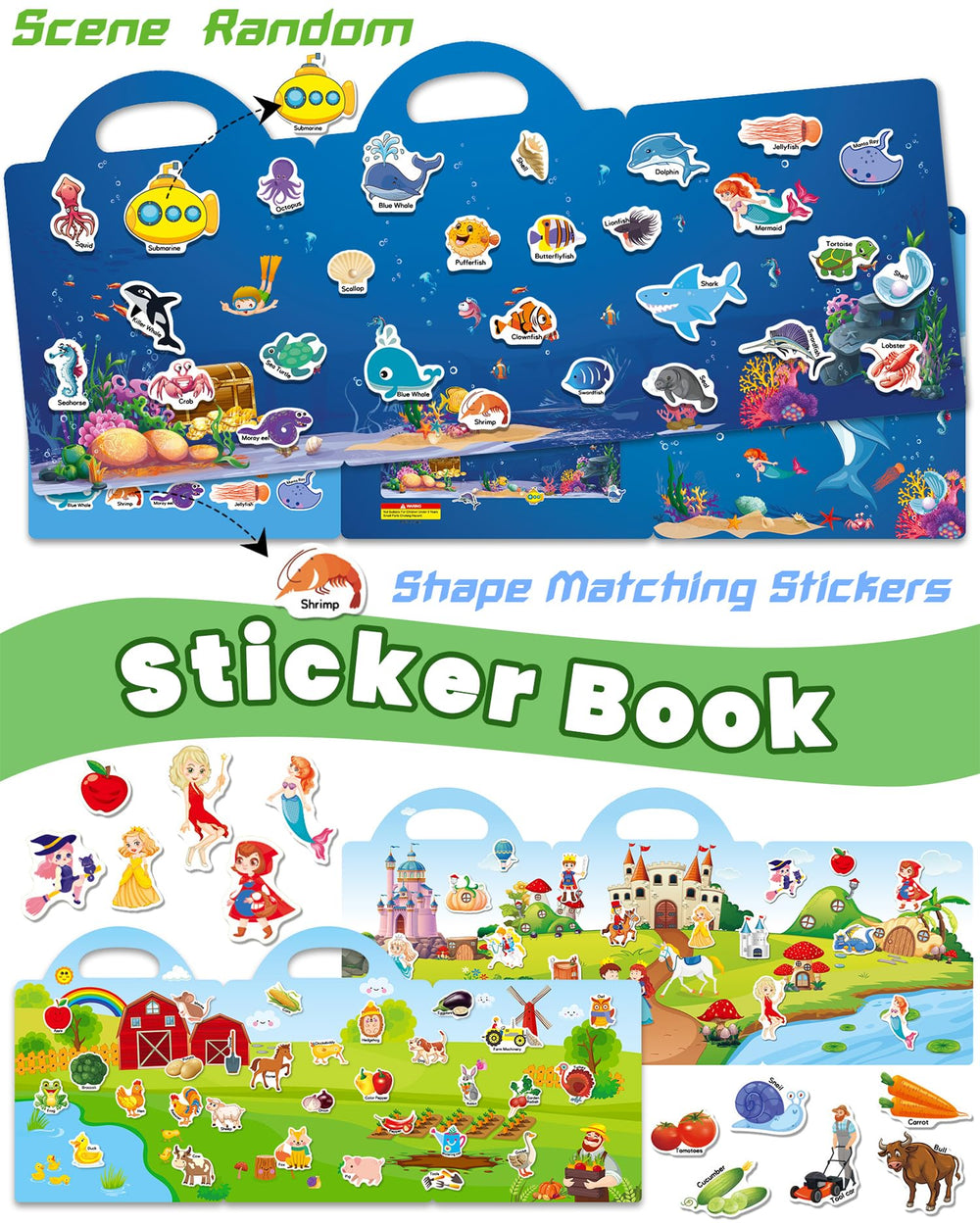 Walenced ocean animals stickers support early learning and fine motor skills