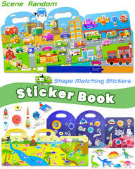 Walenced sticker book vehicle pieces to boost creativity and coordination