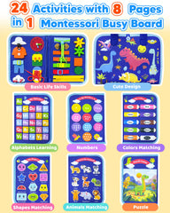 Walenty Busy Board kids learning through play enhances concentration and problem-solving.