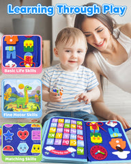 Walenty Busy Board travel-friendly design keeps toddlers occupied during trips.
