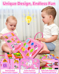 Walenty Busy Board is travel-friendly, great for long car and plane trips.
