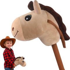 WALIKI stick horse toy with cowboy ride for kids' imaginative play.