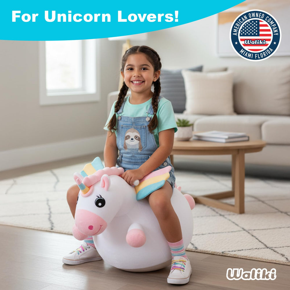 WALIKI Unicorn Hopper Ball fosters imaginative play and active weekends.