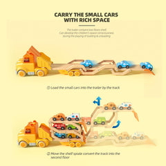 Wanborns detachable cab truck for easy assembly and pretend driving adventures.