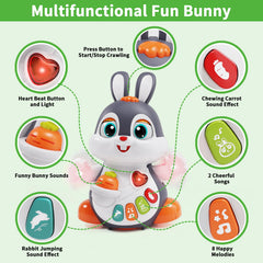 Wanonoo soft-material bunny toy designed for gentle exploration
