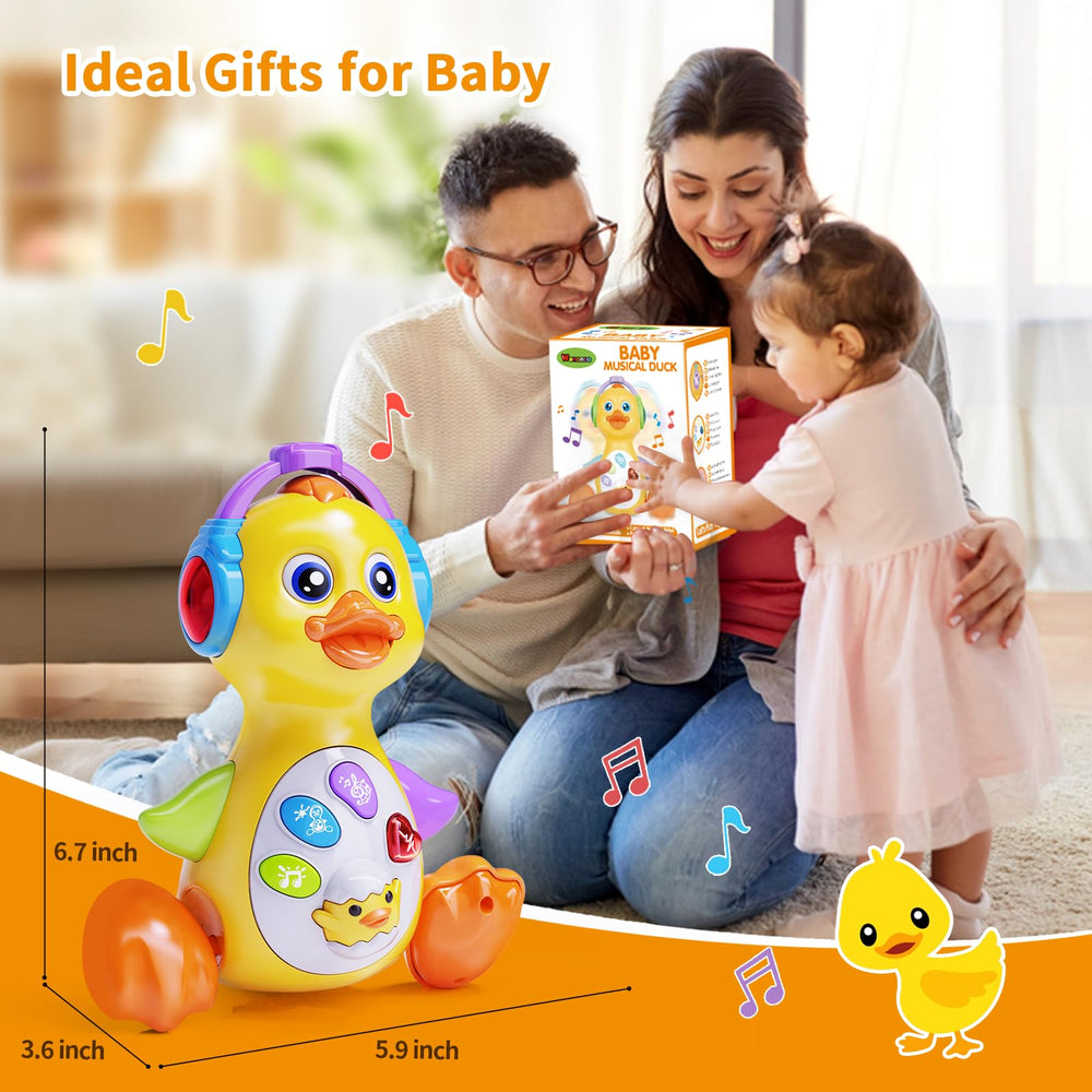 Wanonoo Dancing Duck Toy Gift Pack makes a thoughtful baby gift for sensory play.