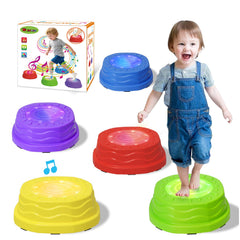 Wanonoo music light-up stepping stones kit with glowing lights and sounds.