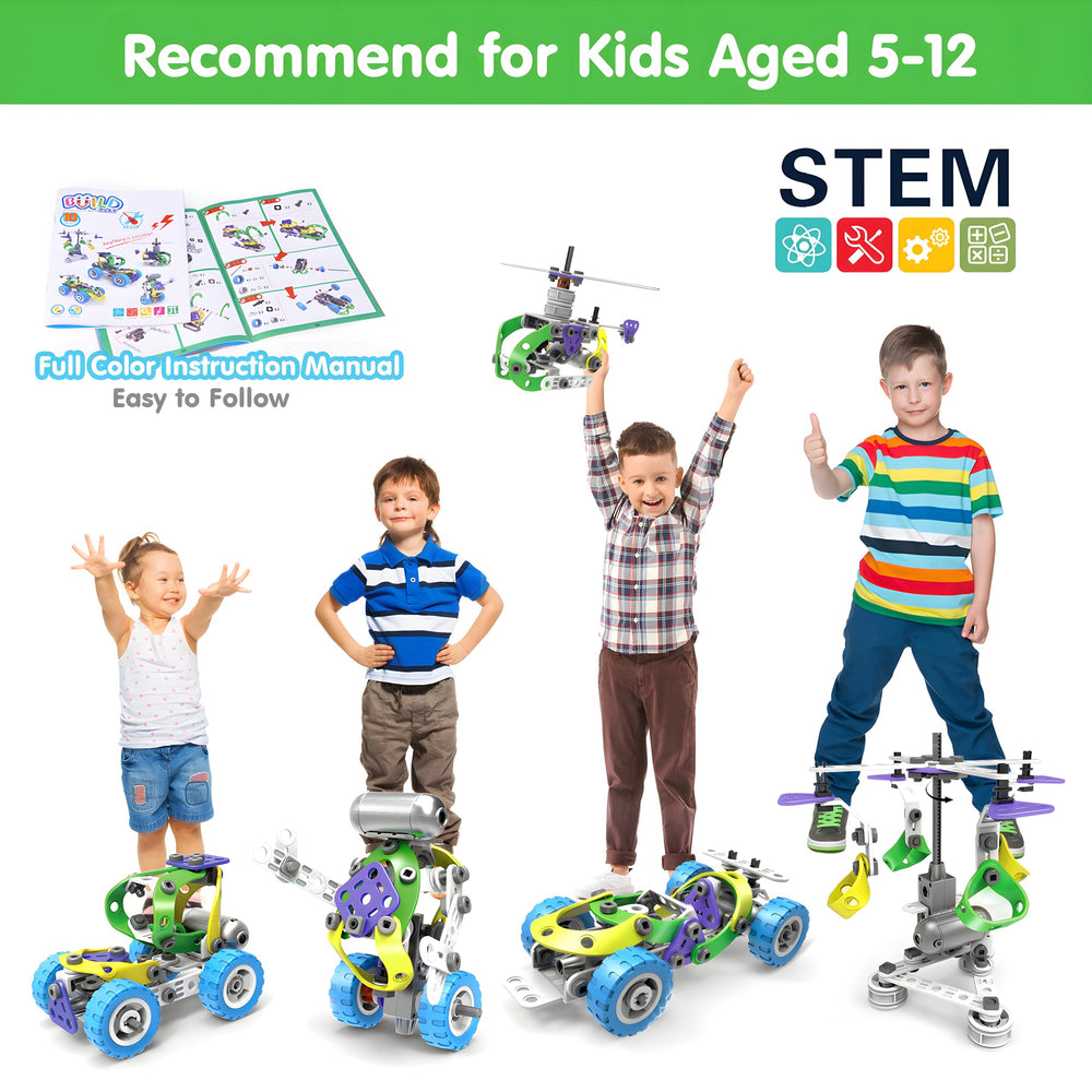 Wanonoo 10-in-1 STEM plane model encourages imaginative building and spatial thinking.