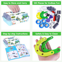 Wanonoo 10-in-1 STEM racing car model fuels creativity and engineering play.
