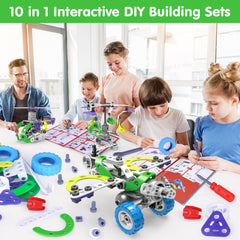 Wanonoo 10-in-1 STEM robot model promotes sequencing and hands-on learning.