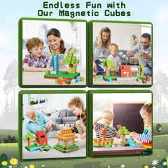 Wanplay magnetic blocks offer sensory, hands-on learning through building.