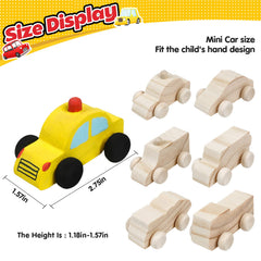 WANTKA family crafting moment with wooden cars and paints for shared time.