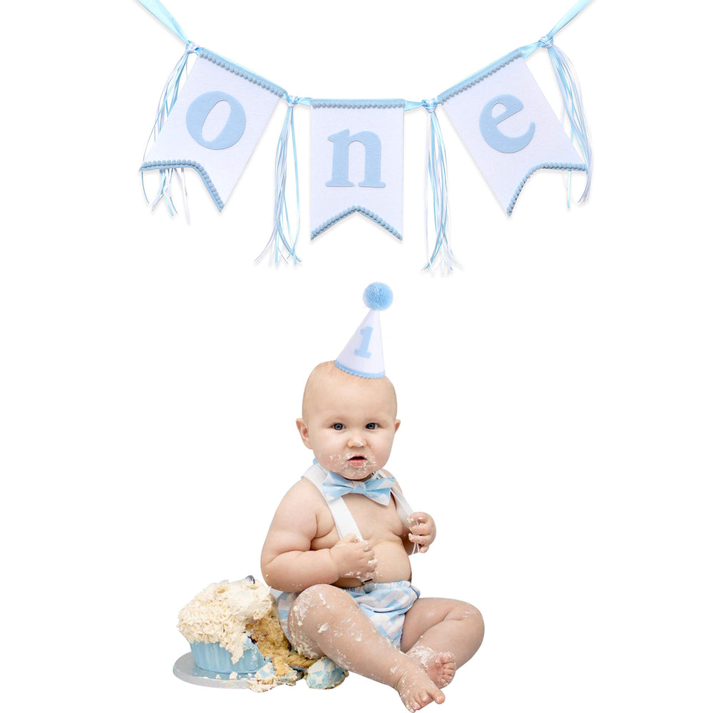 WAOUH banner features blue ribbons for a polished party look.