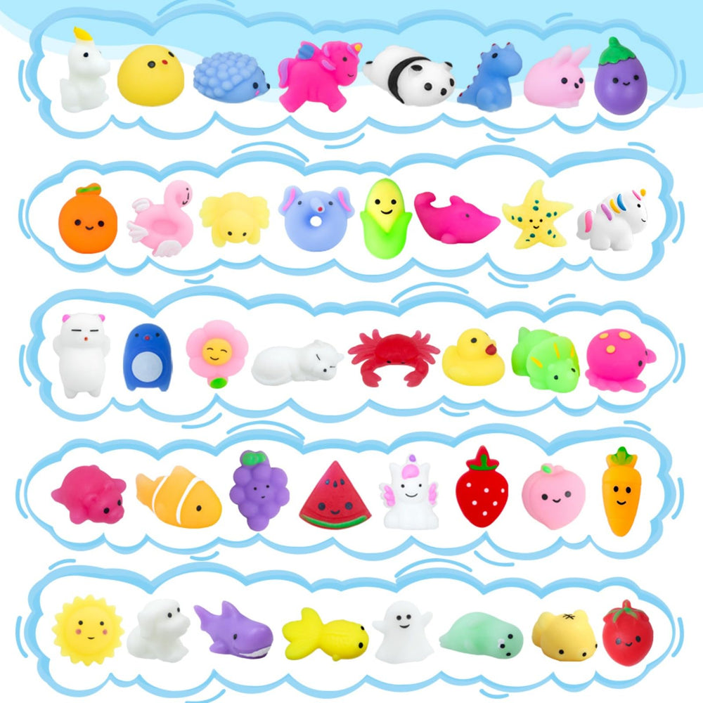 Waraoko Mochi Squishies classroom rewards display boosts participation and creativity.