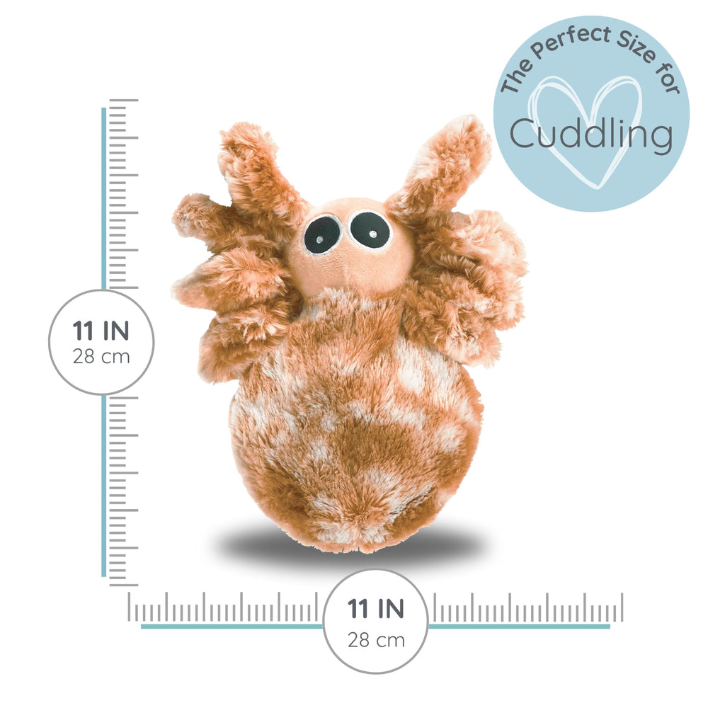 Warm Pals Spider lavender-infused scent enhances relaxation.