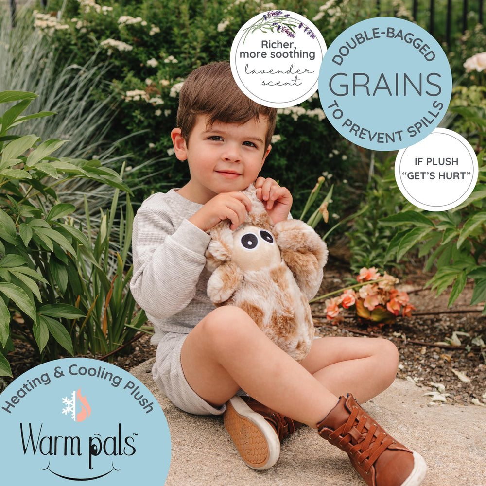 Warm Pals Spider weighted plush with soft fabric for calm moments.