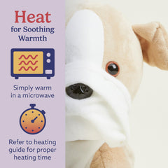 Warmies Bull Dog heated plush ready for comforting warmth