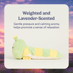 Warmies Caterpillar plush with lavender aroma for calming evenings.
