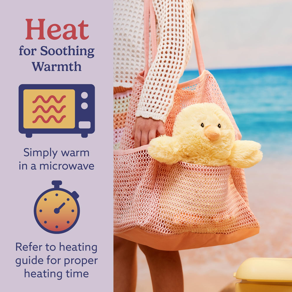 Warmies Chick lavender scented plush with calming aroma at bedtime