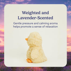 Warmies Chick weighted plush with grain filling for cozy snuggles