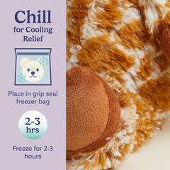 Warmies giraffe lavender-scented plush enhances bedtime ambiance.