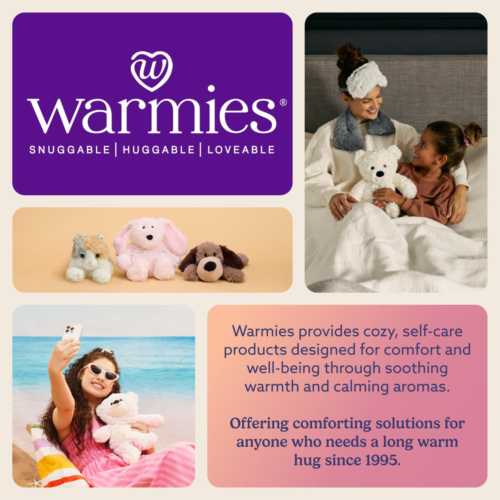 Warmies Hugs Duo Puppy child-safe design for safe cuddles
