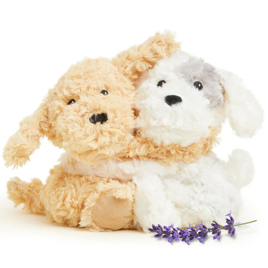 Warmies Hugs Duo Puppy heated for comforting warmth during snuggles