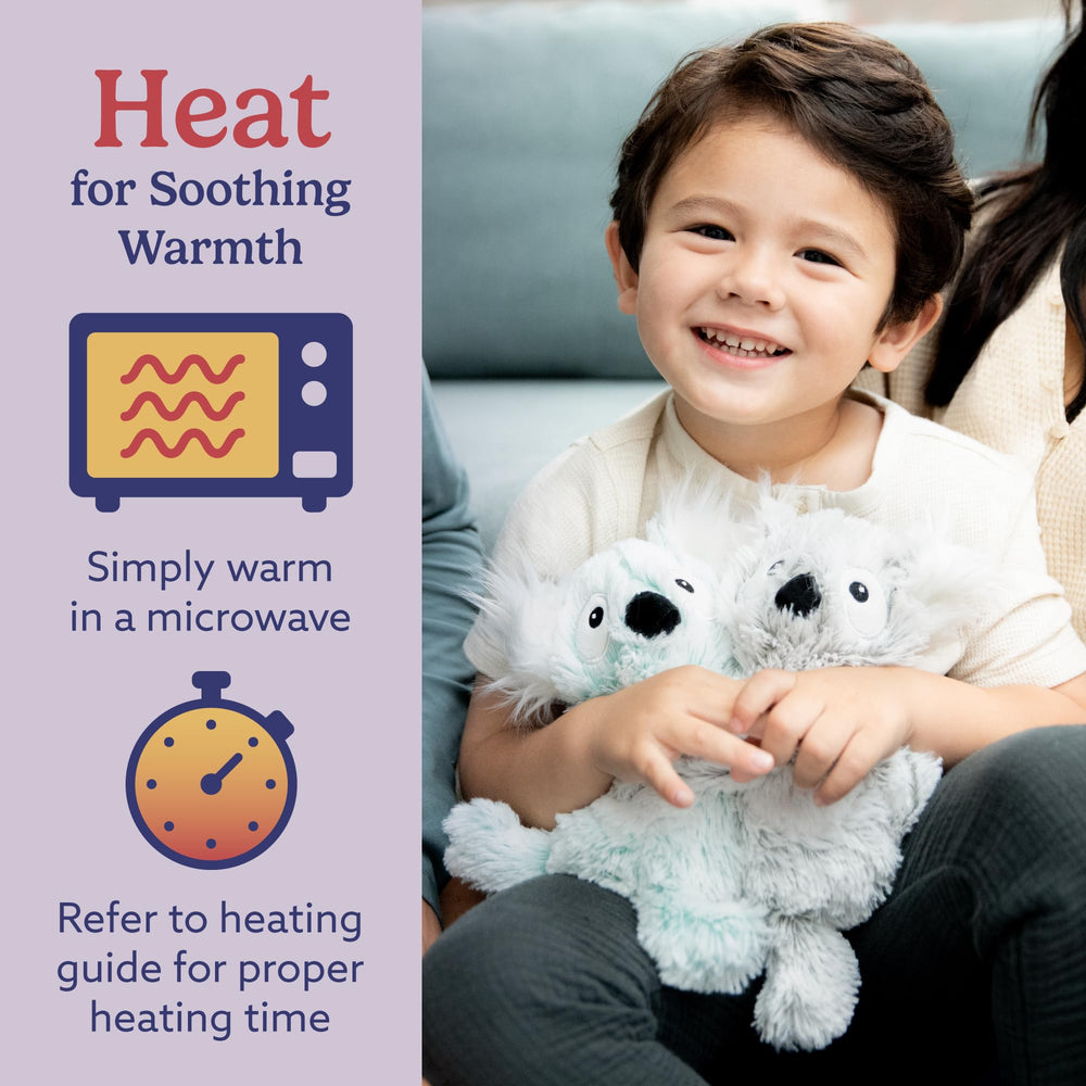 Warmies Koala Hugs Duo can be chilled for a refreshing cool touch.