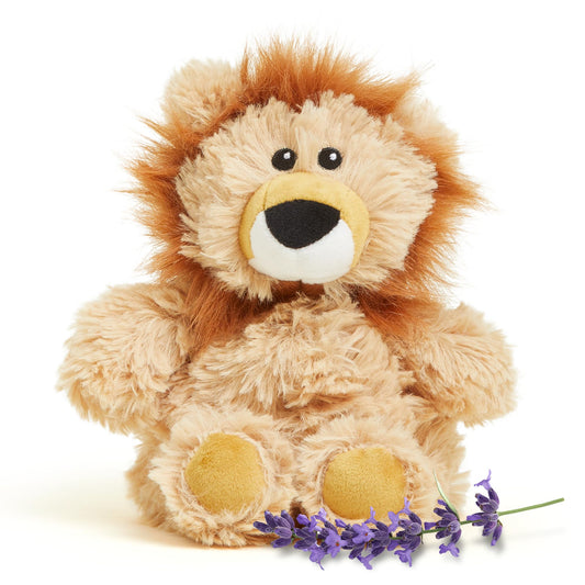 Warmies Lion Junior plush ready for snuggles and gentle warmth.