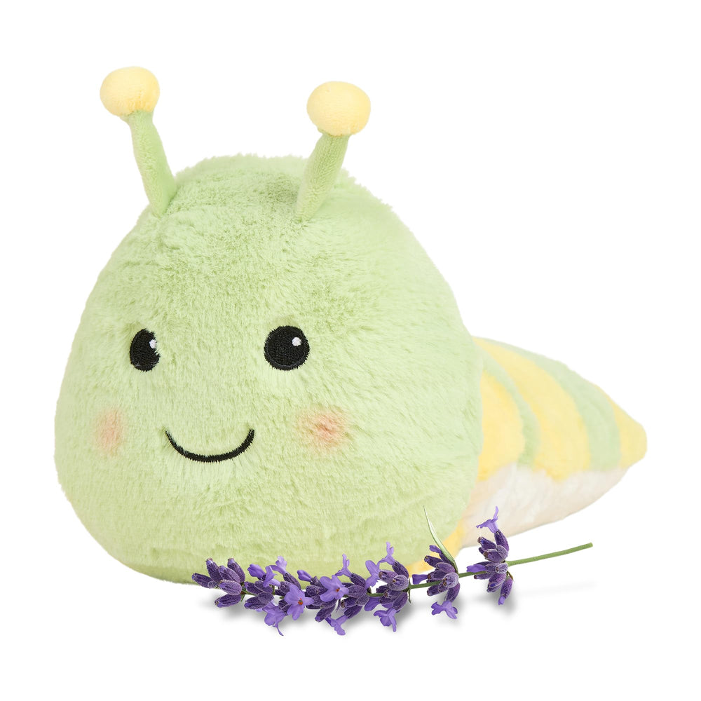 Warmies Caterpillar heated plush for cozy snuggles.