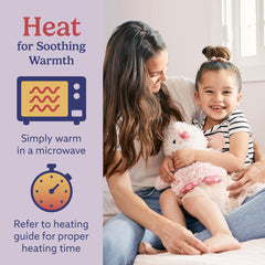 Warmies Pink Penguin chilling to provide a refreshing cooling sensation.