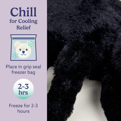 Warmies Spider 13-inch plush delivers cozy, portable comfort.
