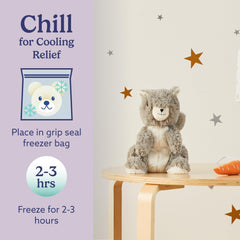 Warmies Squirrel soft plush texture invites gentle touch and comfort.
