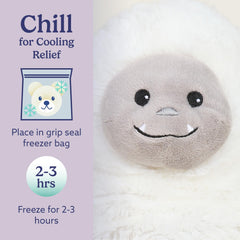 Warmies Yeti lavender scent enhances cozy bedtime ambiance.