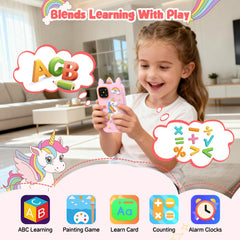 WARWARS toddler phone with 15 stickers encourages creative photo customization.