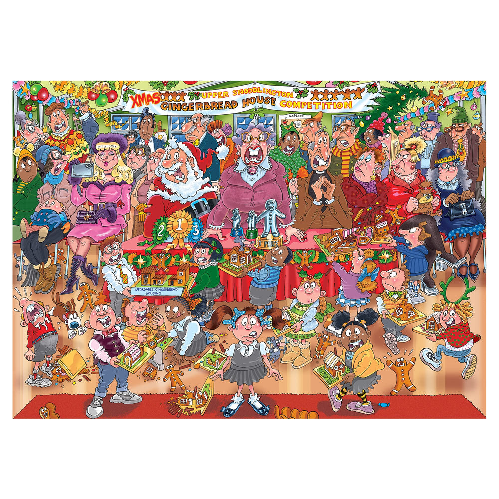 Wasgij Christmas 18 Gingerbread Showstopper artist James Alexander delivers distinctive holiday art.