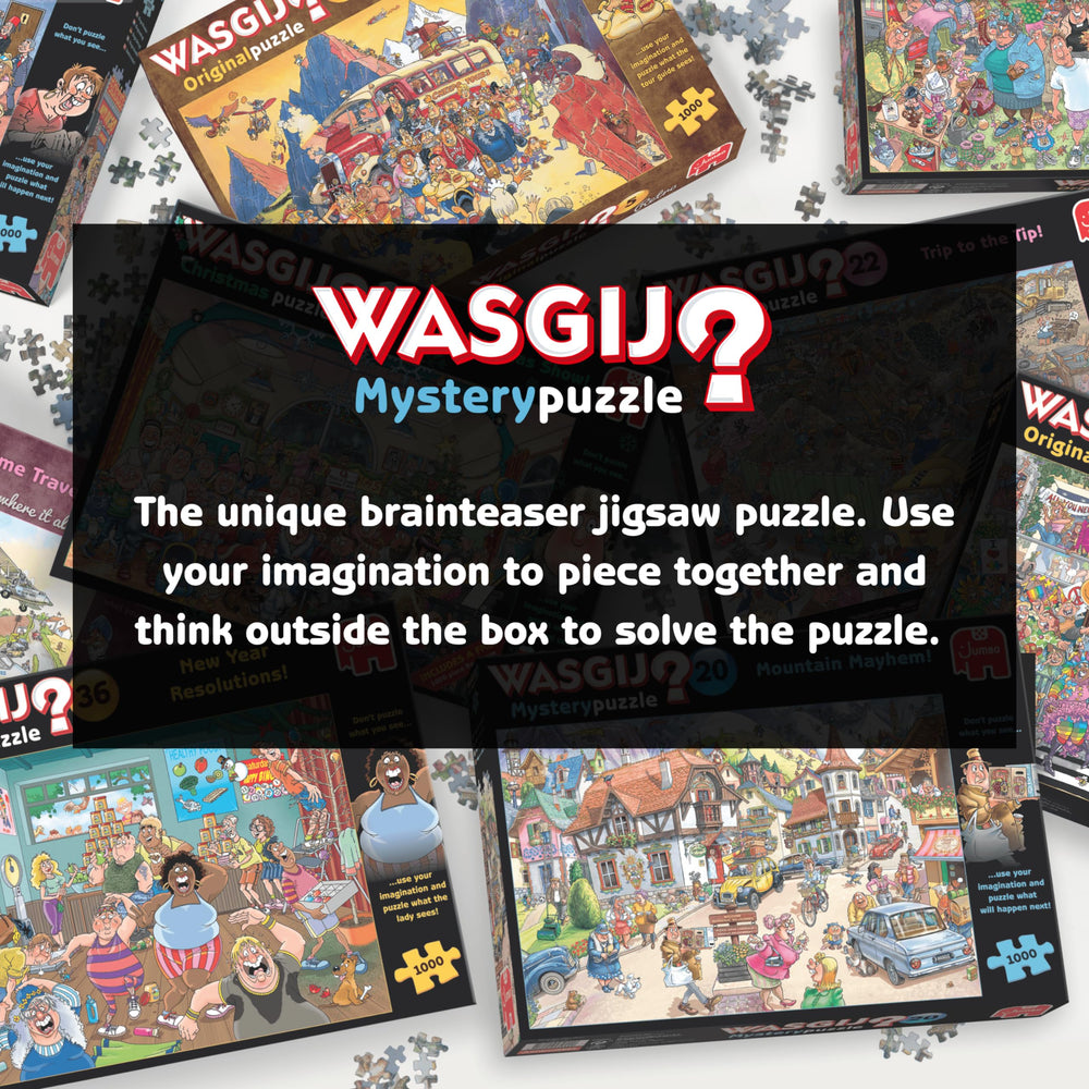 Wasgij Retro Mystery 8 imagination-driven challenge invites hours of engaging problem solving