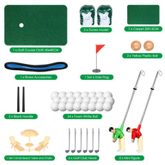 Wassteel mini golf play area setup ready for cozy family sessions.