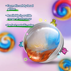Waterelf Putty blue orange white tin showing colors for imagination