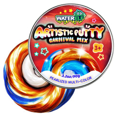 Waterelf Putty gold tin closeup for creative play