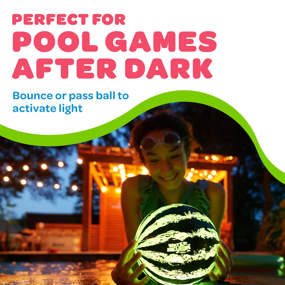 Watermelon Ball Lit durable outer shell for energetic play.