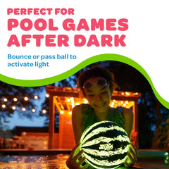 Watermelon Ball Lit durable outer shell for energetic play.