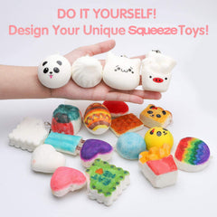 WATINC DIY squeeze toy with stickers for creative gifting.